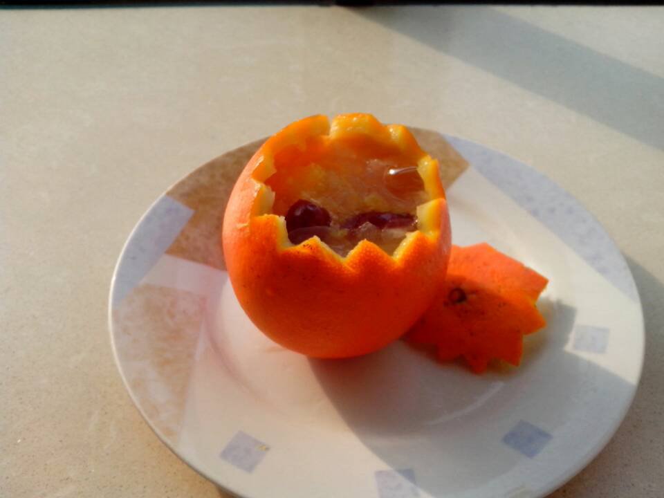 香橙银耳雪梨盅