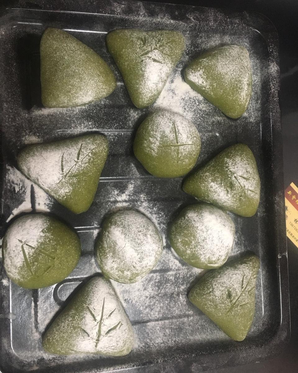抹茶红豆软面包