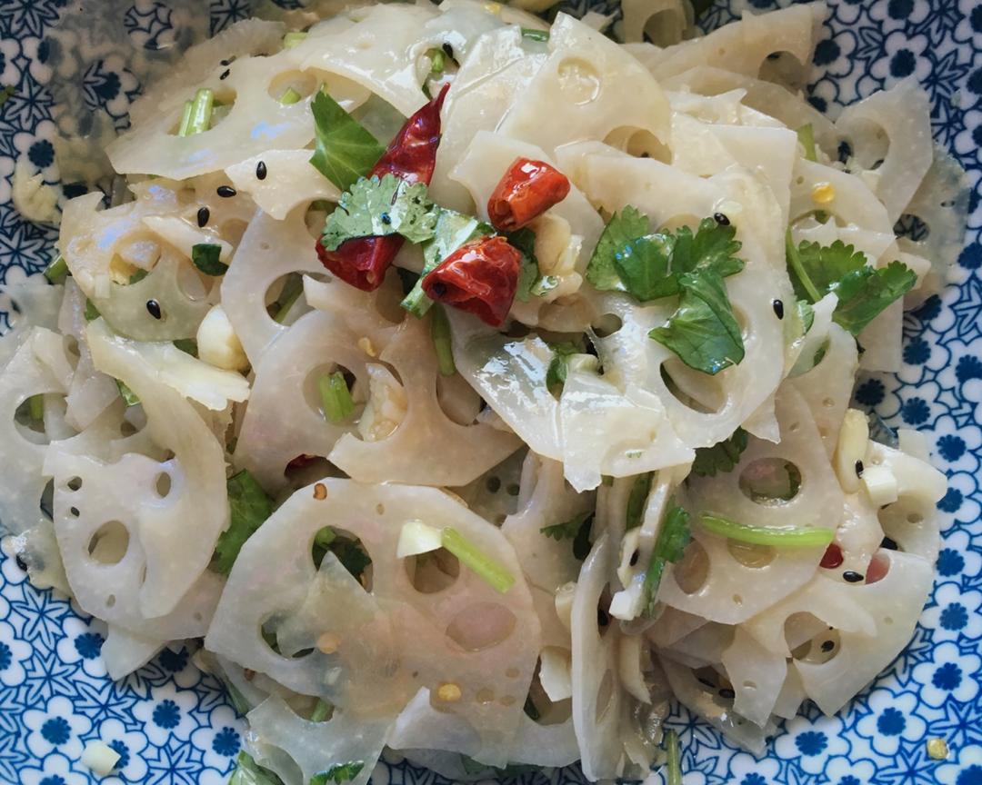 凉拌藕片的做法