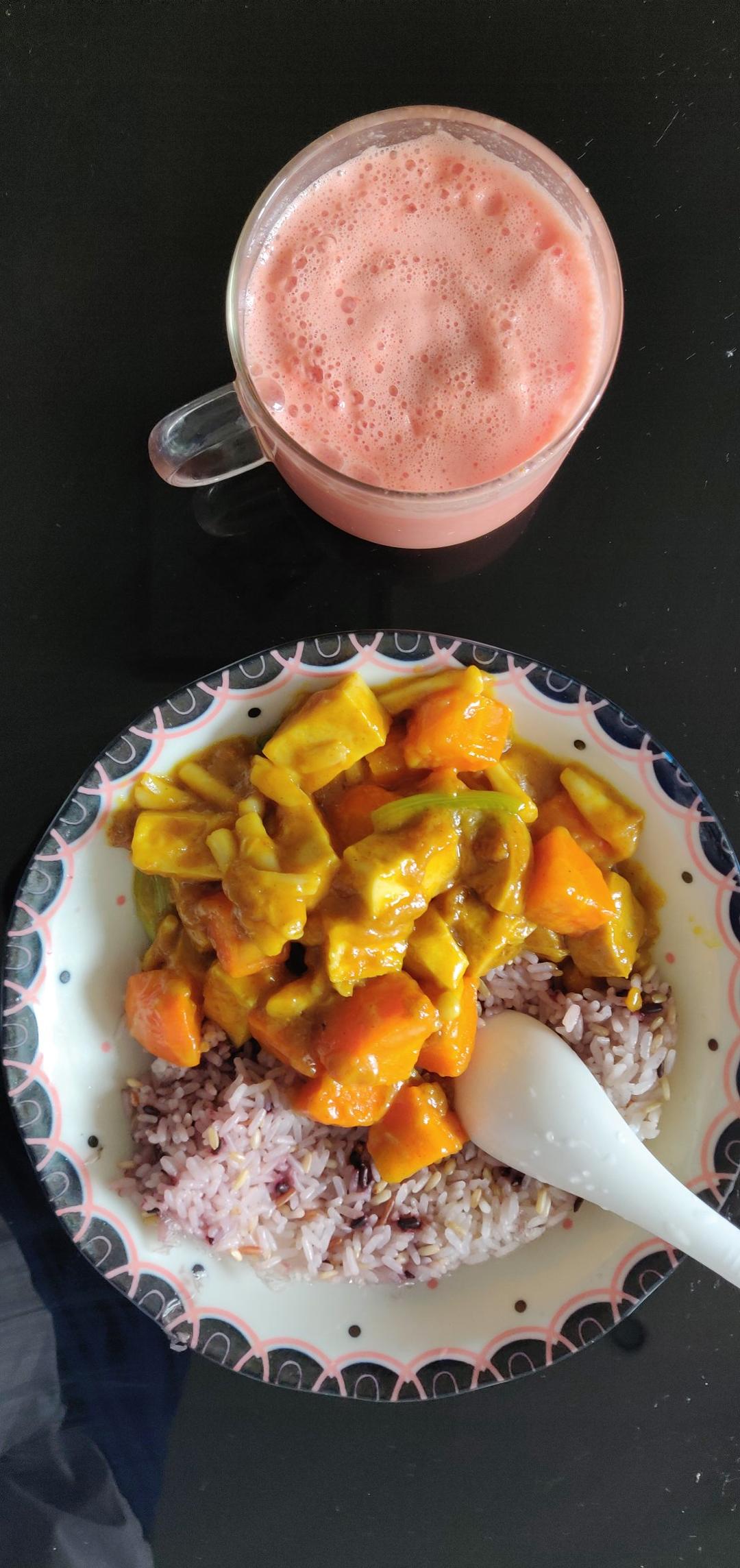 素食咖喱土豆饭
