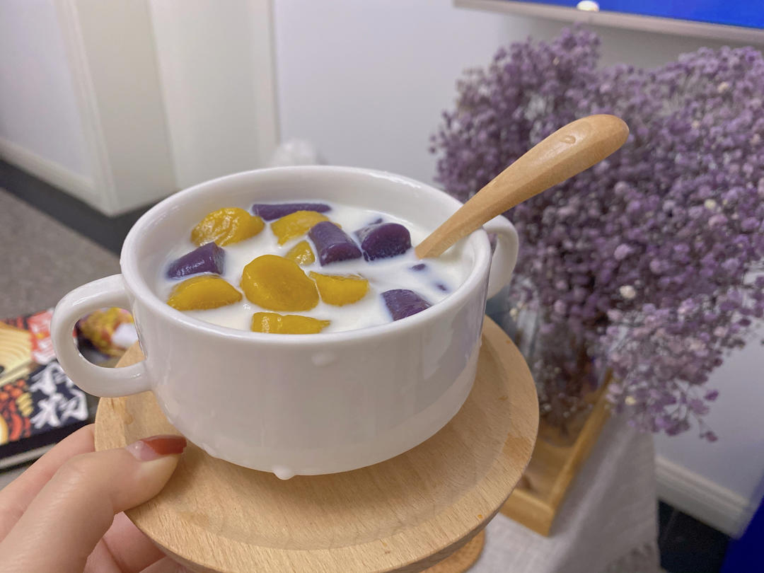 自制三色芋圆1⃣️（附上窍门详细比例）