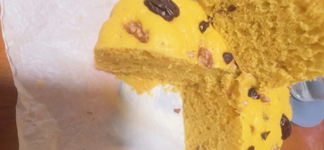 松软不发粘的南瓜发糕