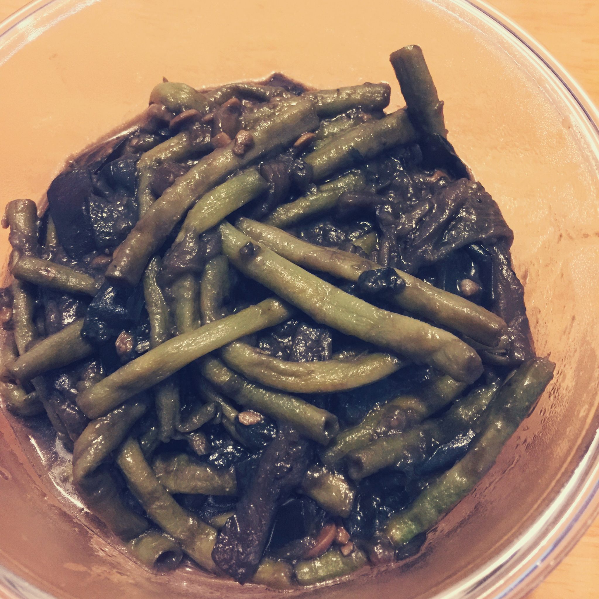 茄子烧豆角少油版