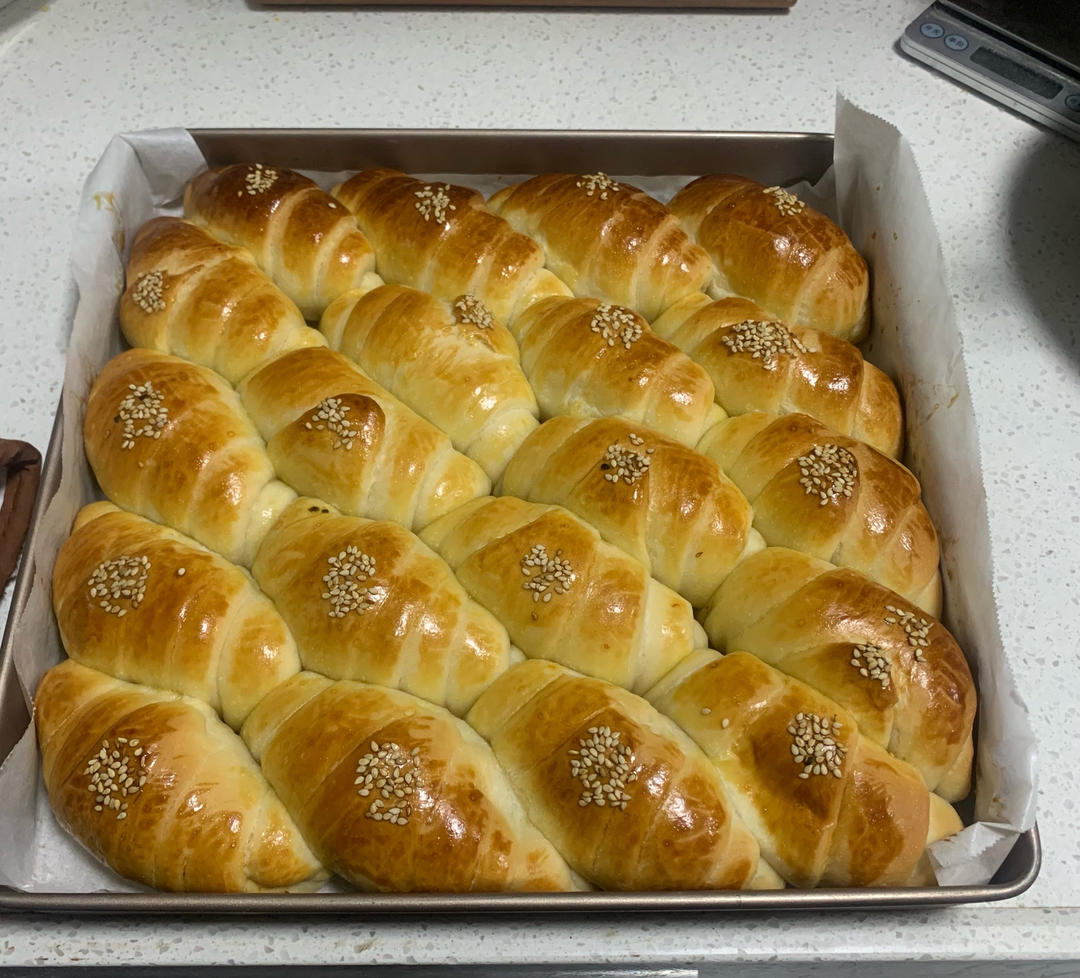 牛奶面包卷（直接法）