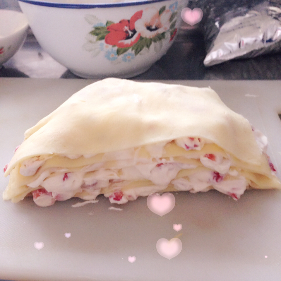 榴莲千层蛋糕#皮黑森林#