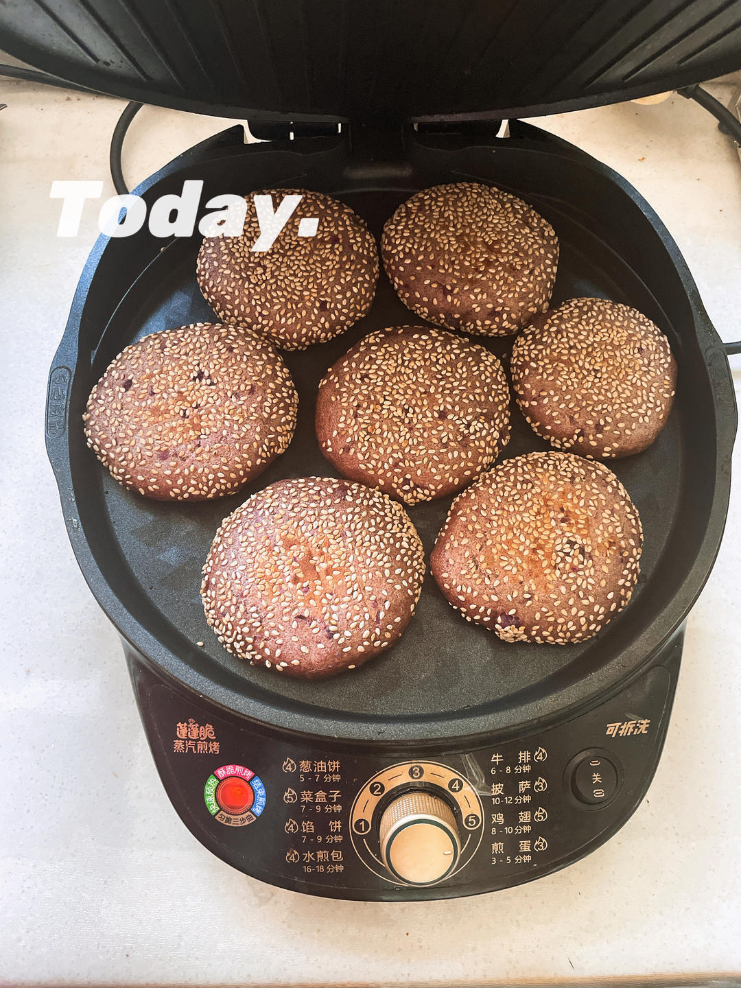 非油炸南瓜饼，蓬松软糯，超好吃，超简单！