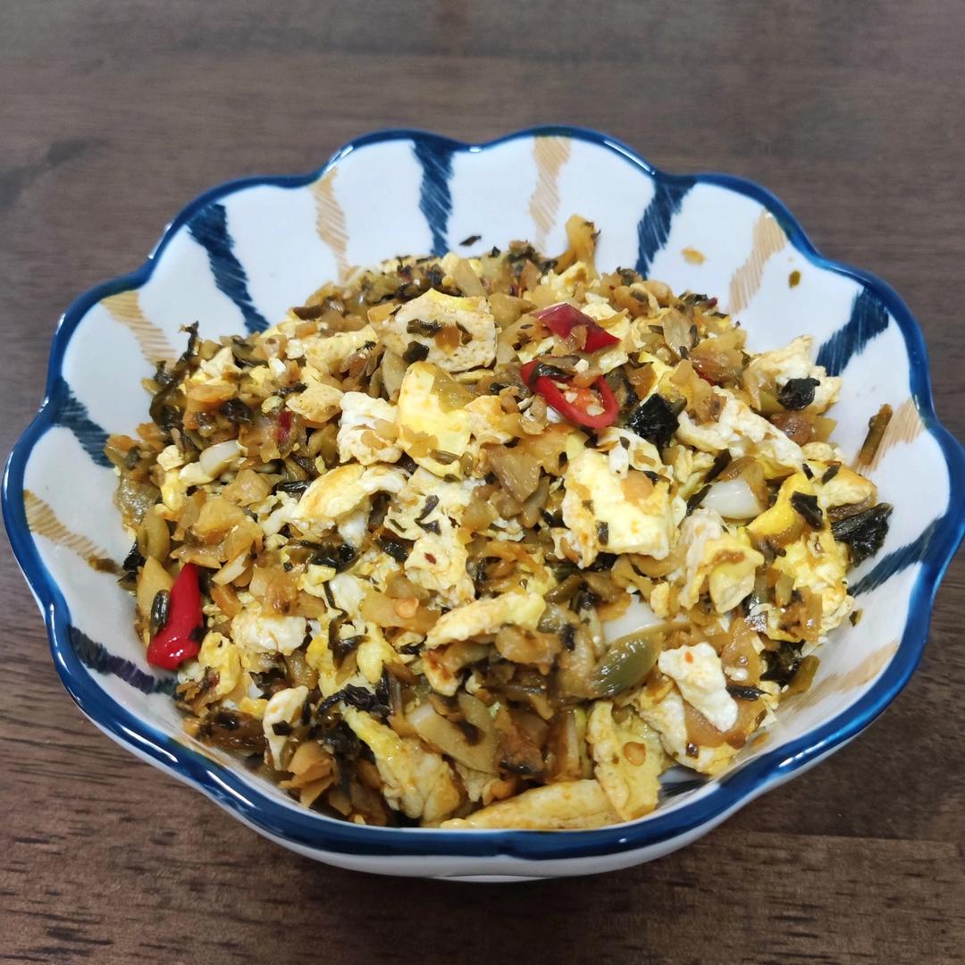 鸡蛋炒外婆菜(下饭菜)