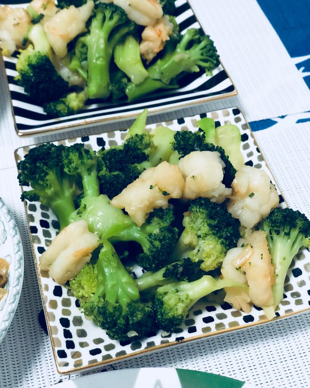 西兰花炒虾仁