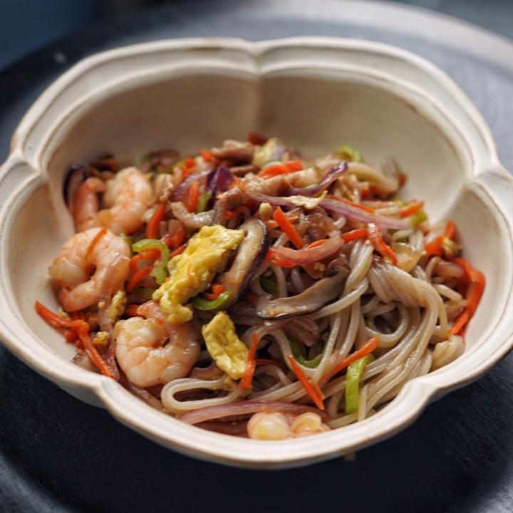 分分钟光盘的虾油炒面