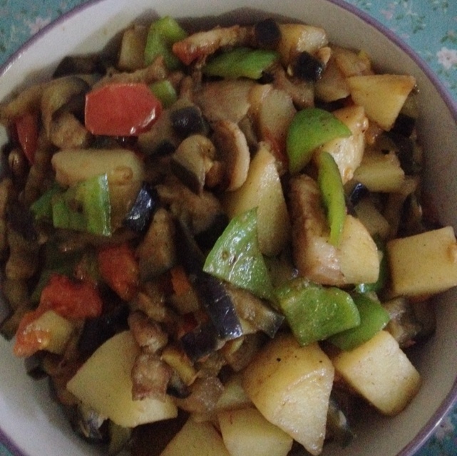 土豆炖茄子