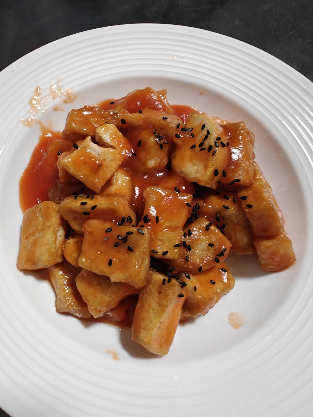 “糖醋脆皮豆腐”➕“万能糖醋汁”配方.可以糖醋一切.十分靠谱‼️
