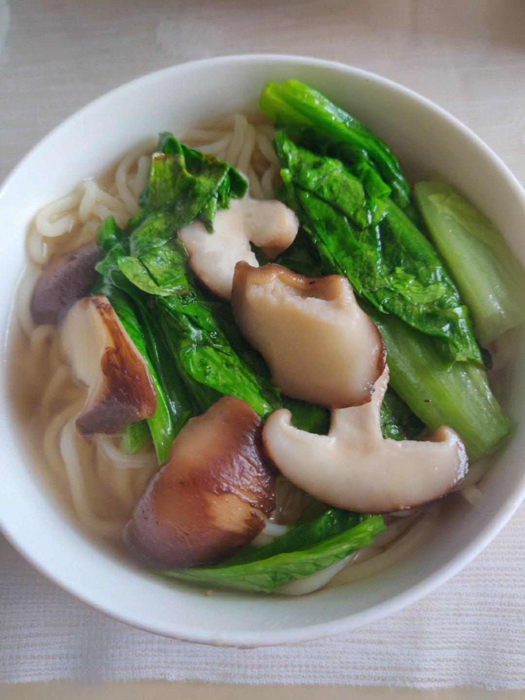 青菜鸡汤面