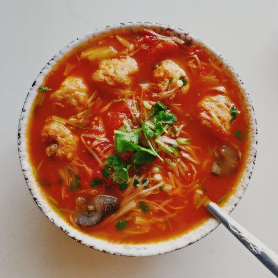 番茄鱼丸浓汤