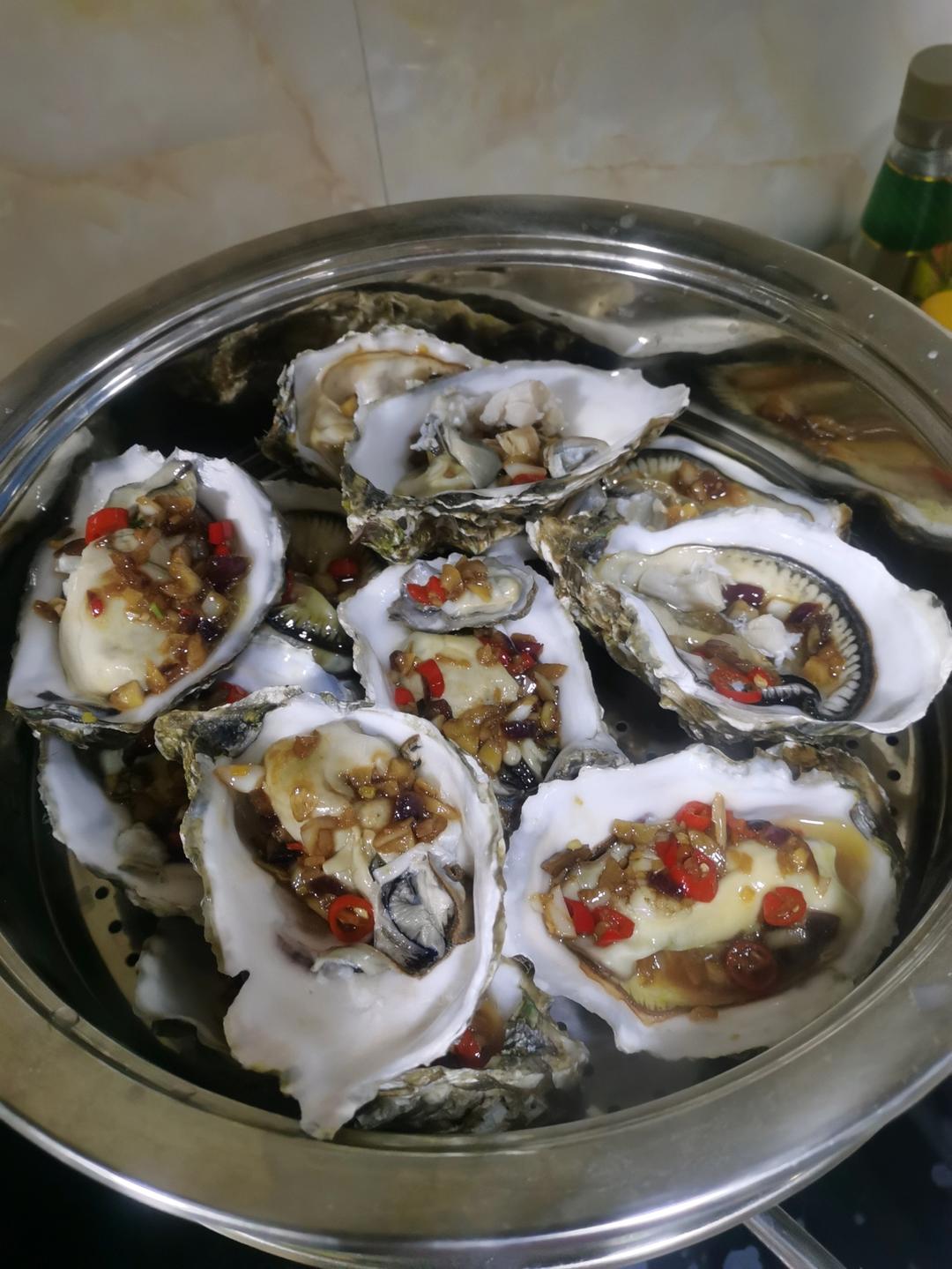 超简单～蒸蒜蓉生蚝