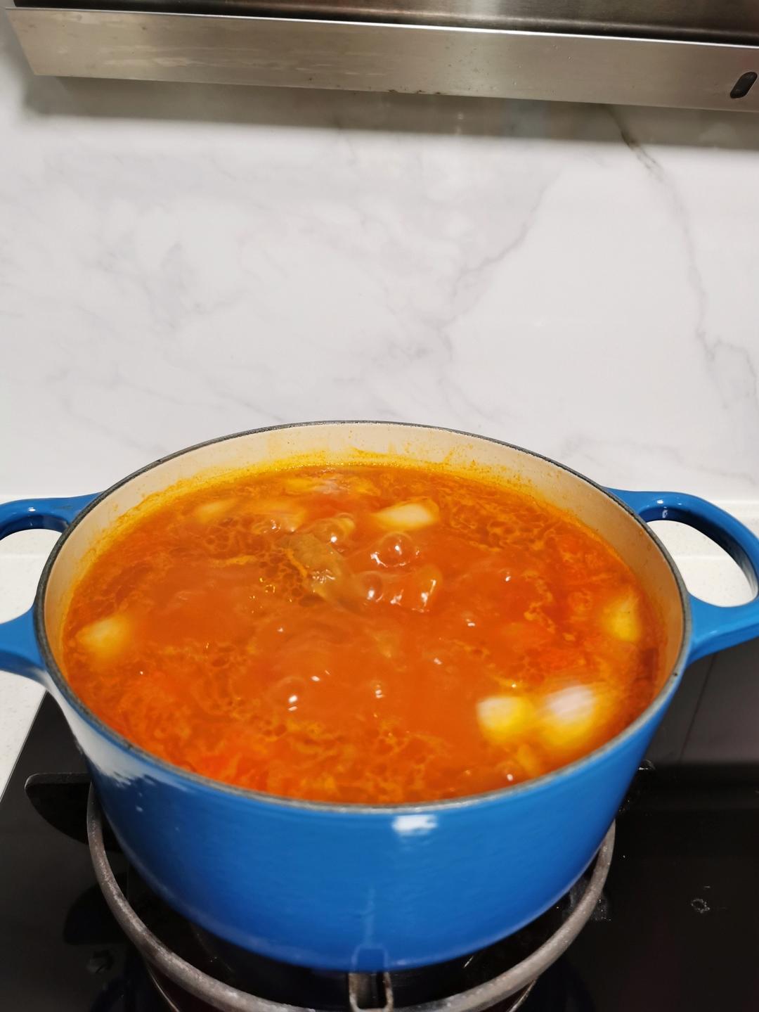 超好吃的番茄牛尾（珐琅锅）