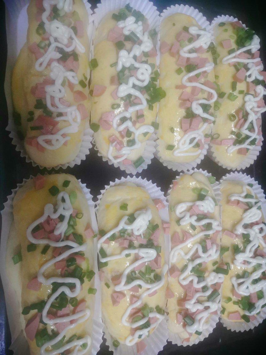 香葱火腿肉松面包