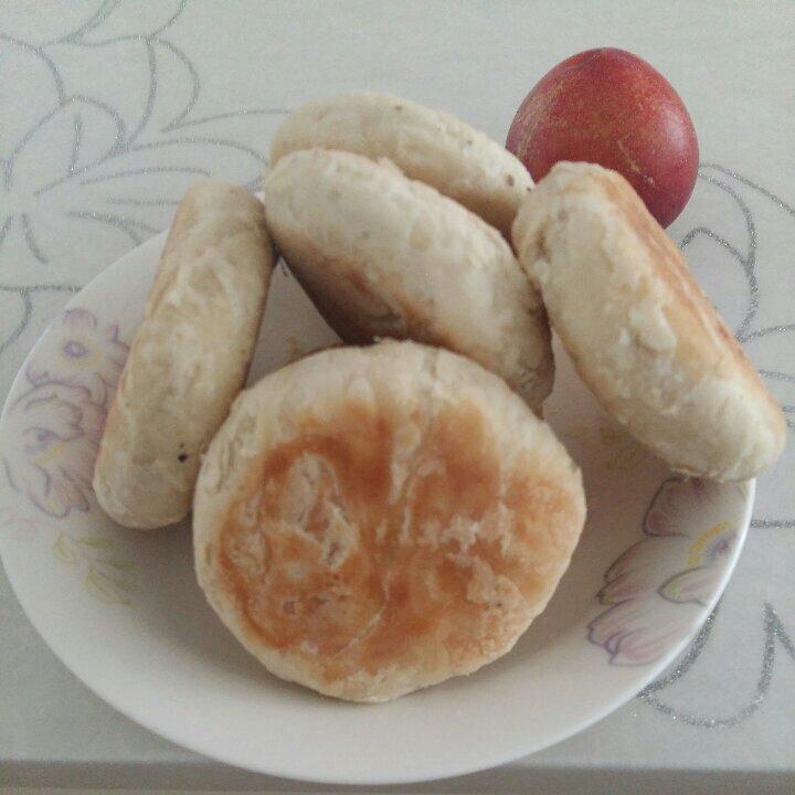 平底锅版红豆酥饼