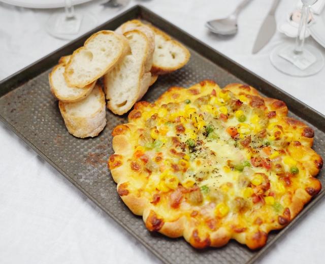 荤食芝心披萨#厨友社第十二期 | 最简单的西餐#