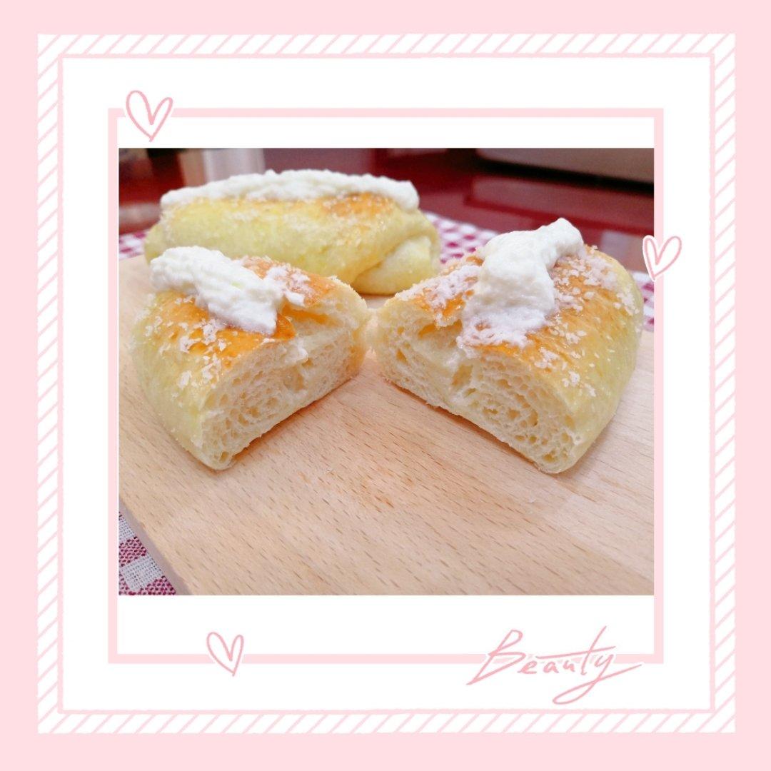 椰丝奶油包（最快手面包机出手套膜+消耗淡奶油）