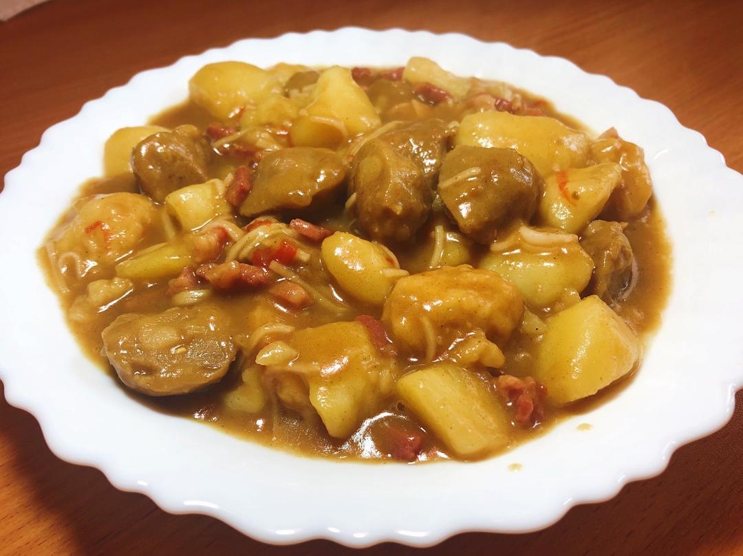 咖喱鱼丸