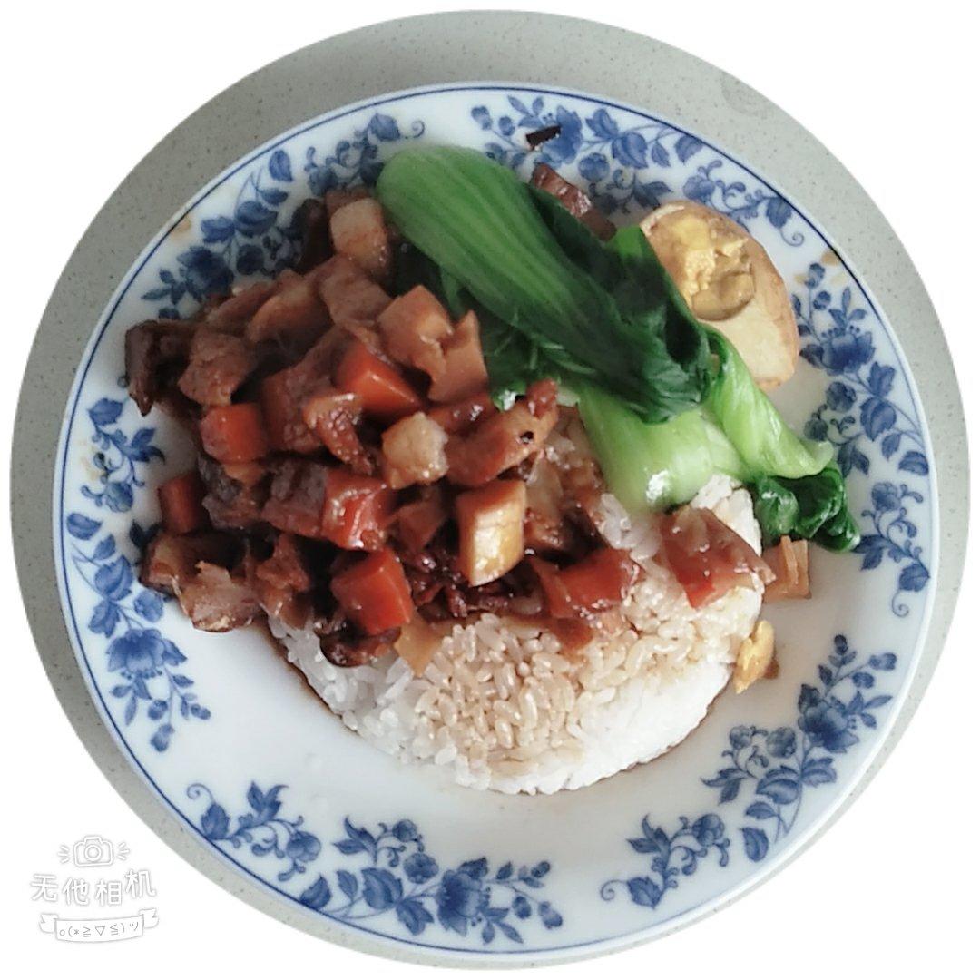 洋葱酥卤肉饭