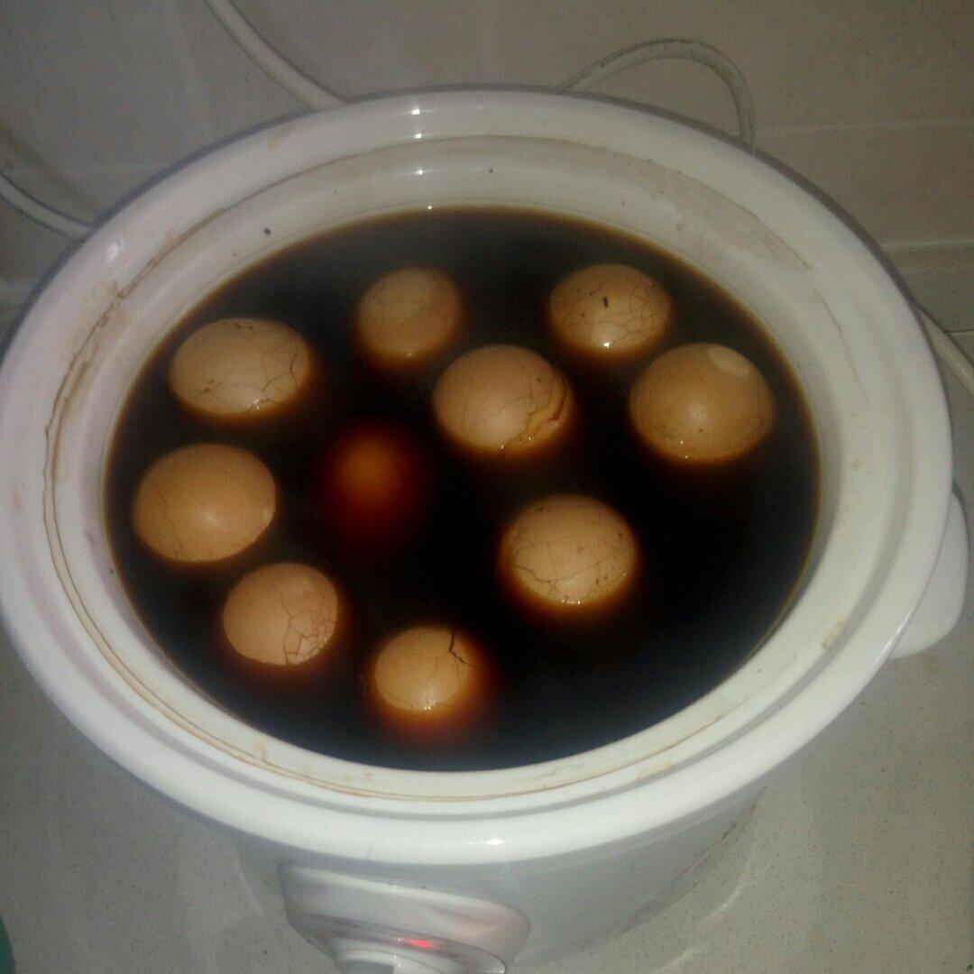电饭煲煮五香茶叶蛋