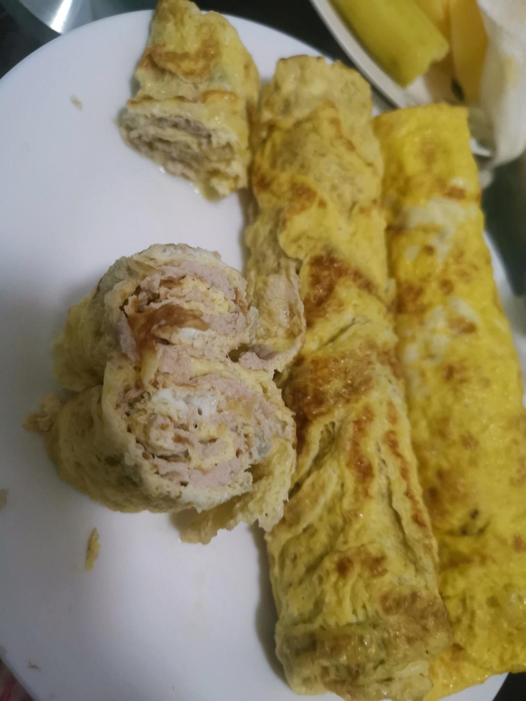 鸡蛋猪肉卷