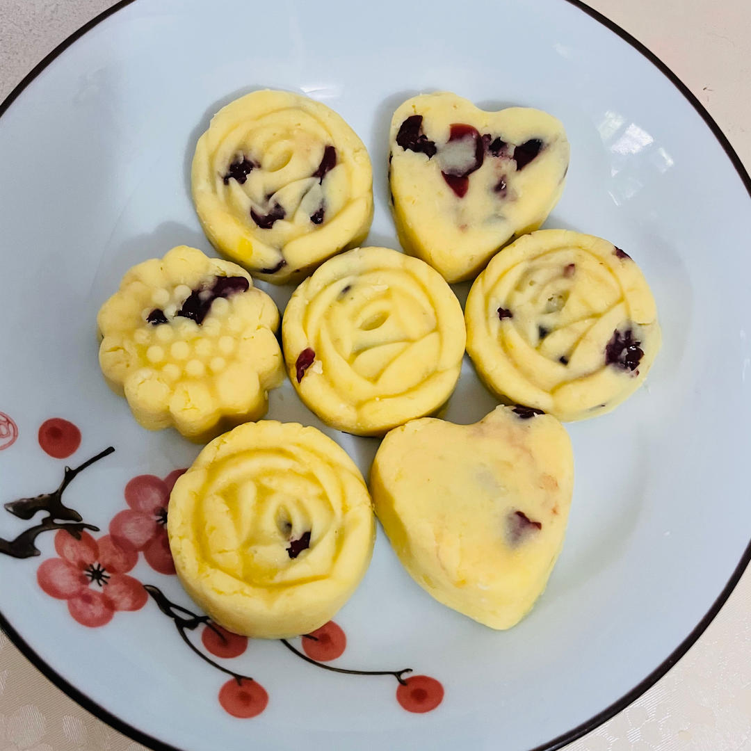 蔓越莓绿豆糕