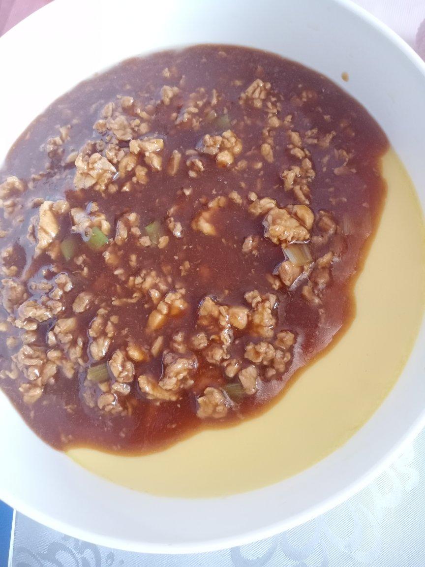 【豆腐肉末蒸蛋】非常嫩滑，小朋友也特喜欢