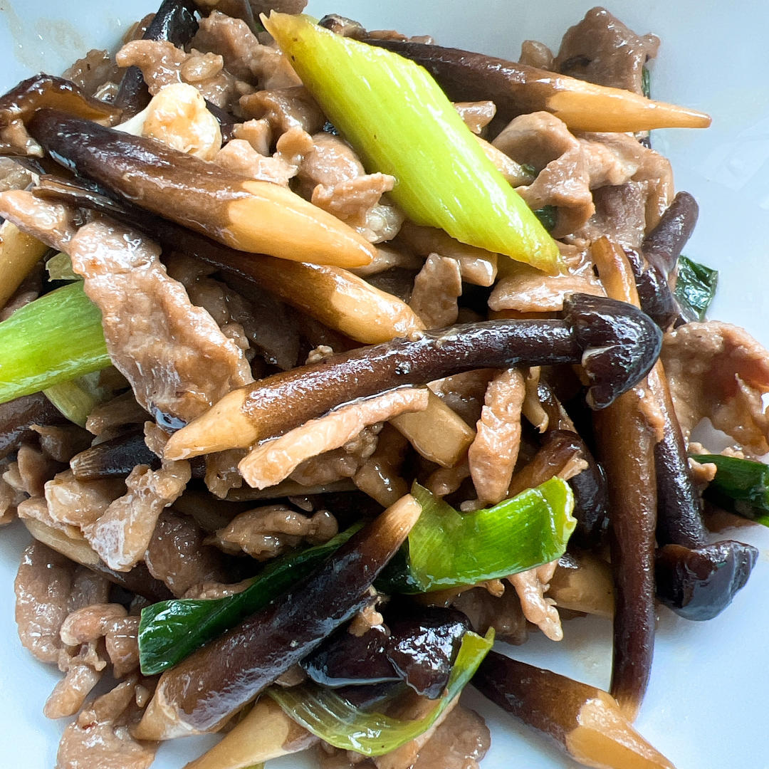 鸡枞菌炒肉片