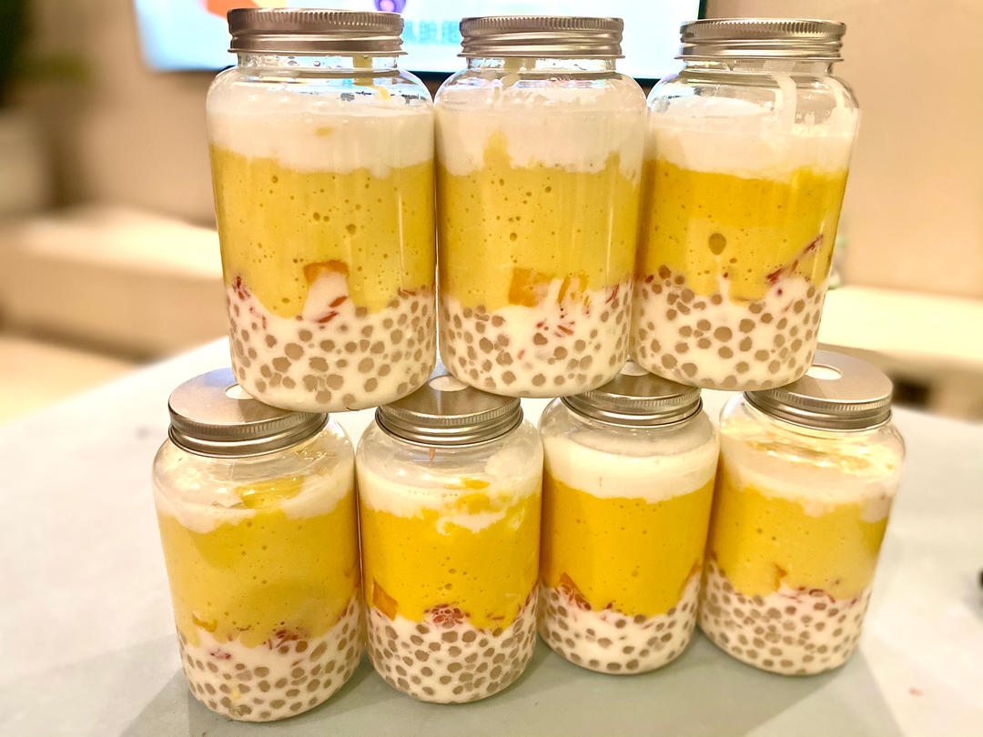 杨枝甘露🥭一看就会一学就会好喝的杨枝甘露