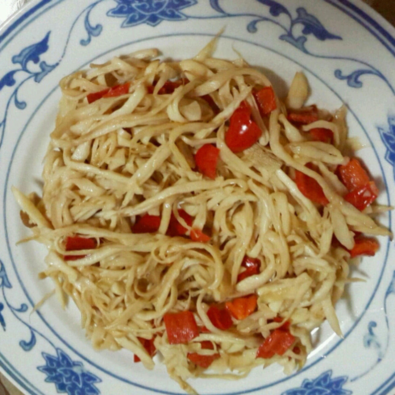 干煸手撕杏鲍菇