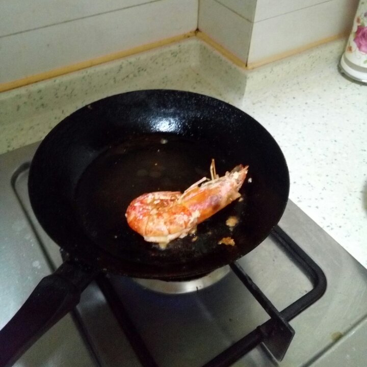 海盐干煎阿根廷红虾
