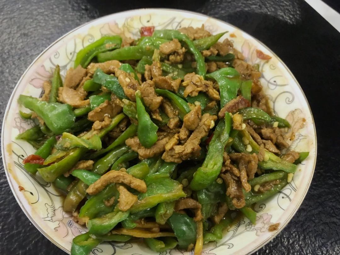 青椒炒肉丝