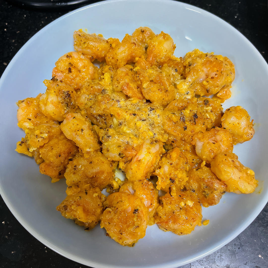 金沙咸蛋黄大头虾（黄金虾虾笑）