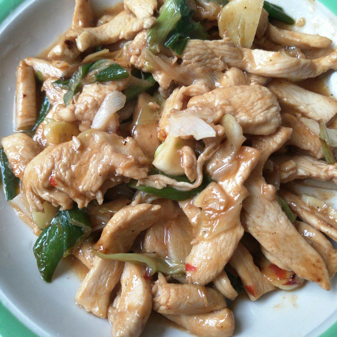 辣炒口蘑鸡肉片