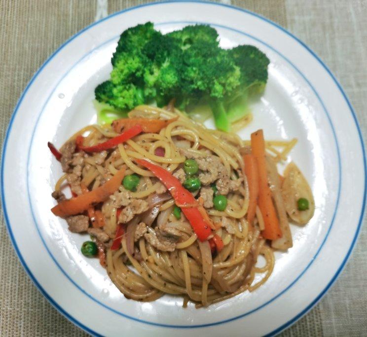 黑椒牛柳意面