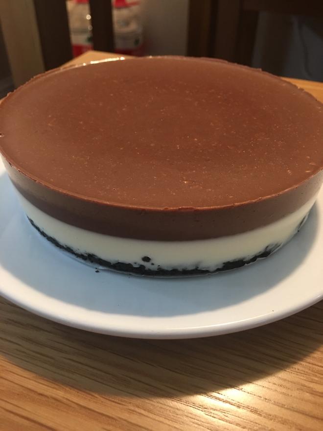 巧克力芝士双层慕斯蛋糕（6寸）的做法