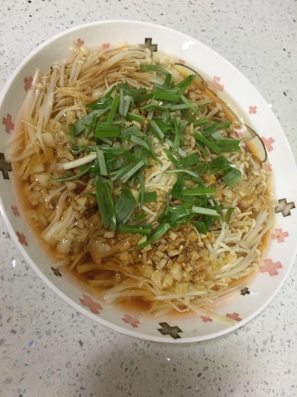 蒜蓉蒸金针菇