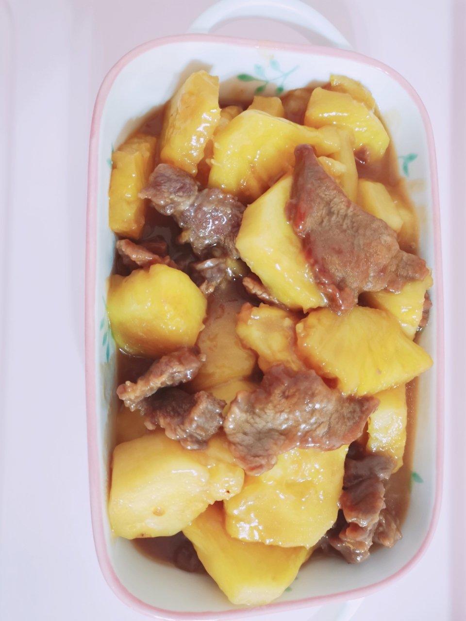 酸甜菠萝炒牛肉