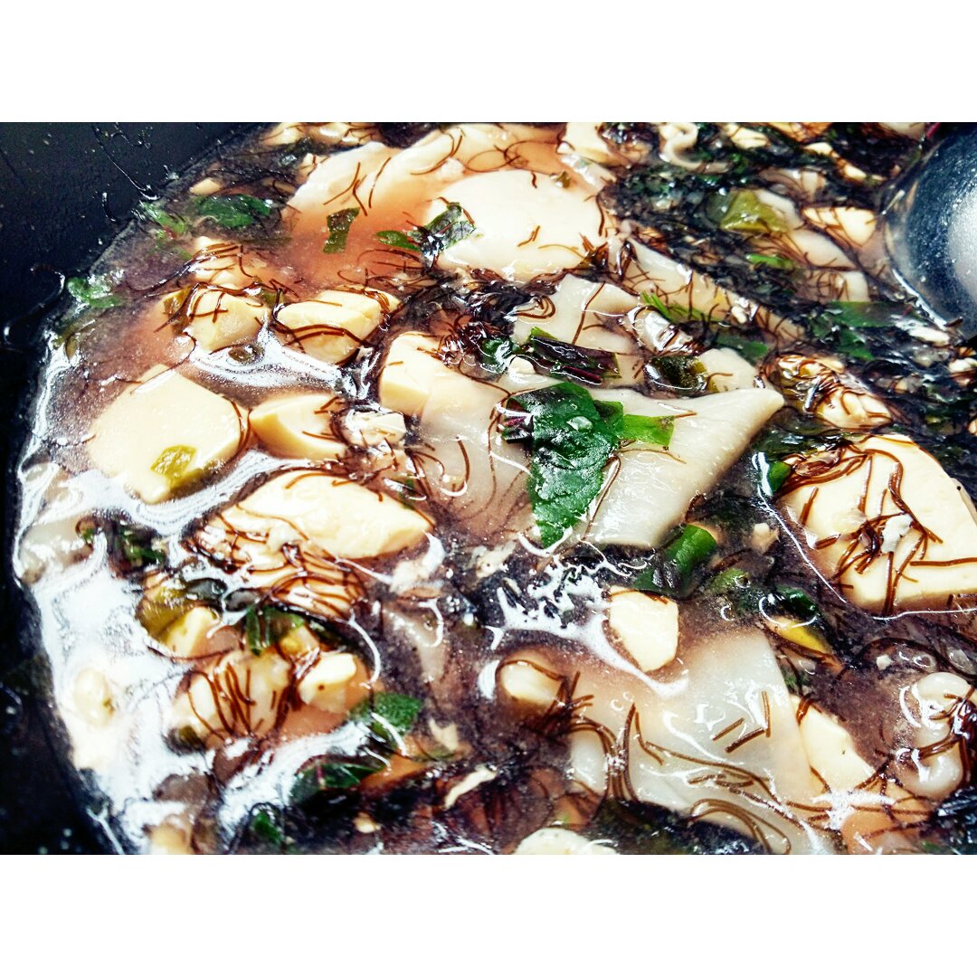 发菜香菇虾仁汤
