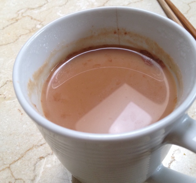 浓浓的锅煮奶茶