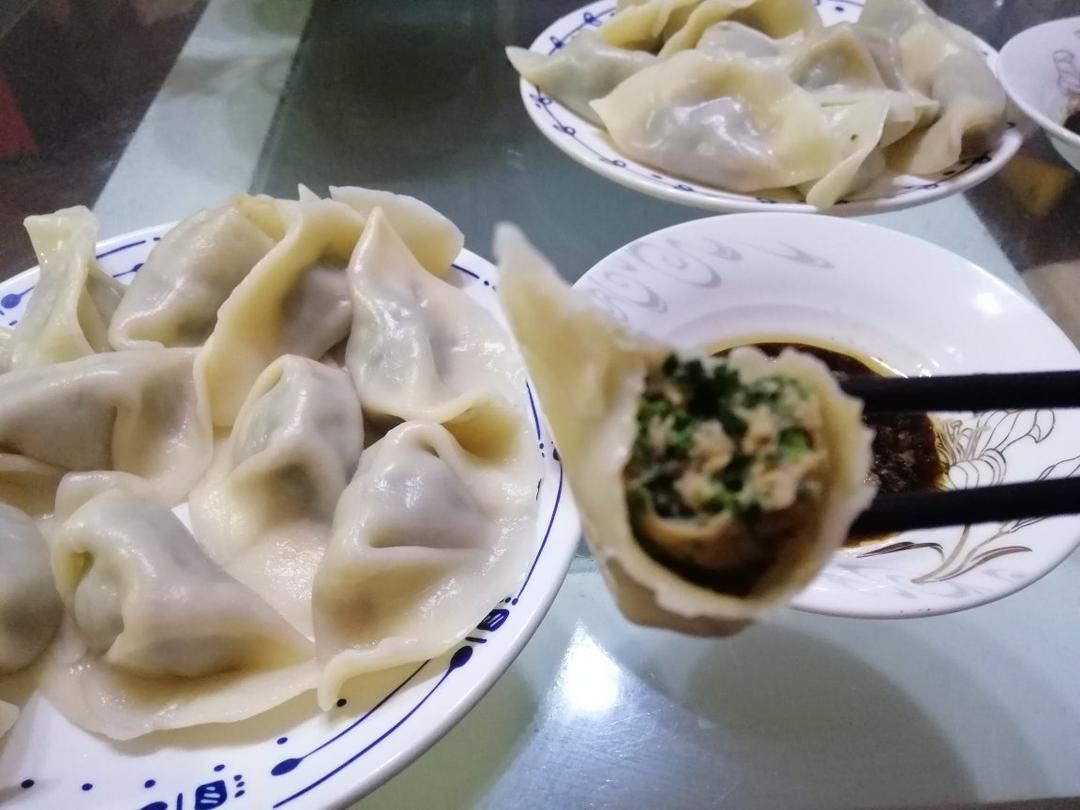 荠荠菜鲜肉饺子