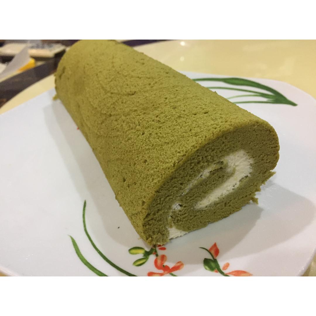 抹茶戚风蛋糕卷