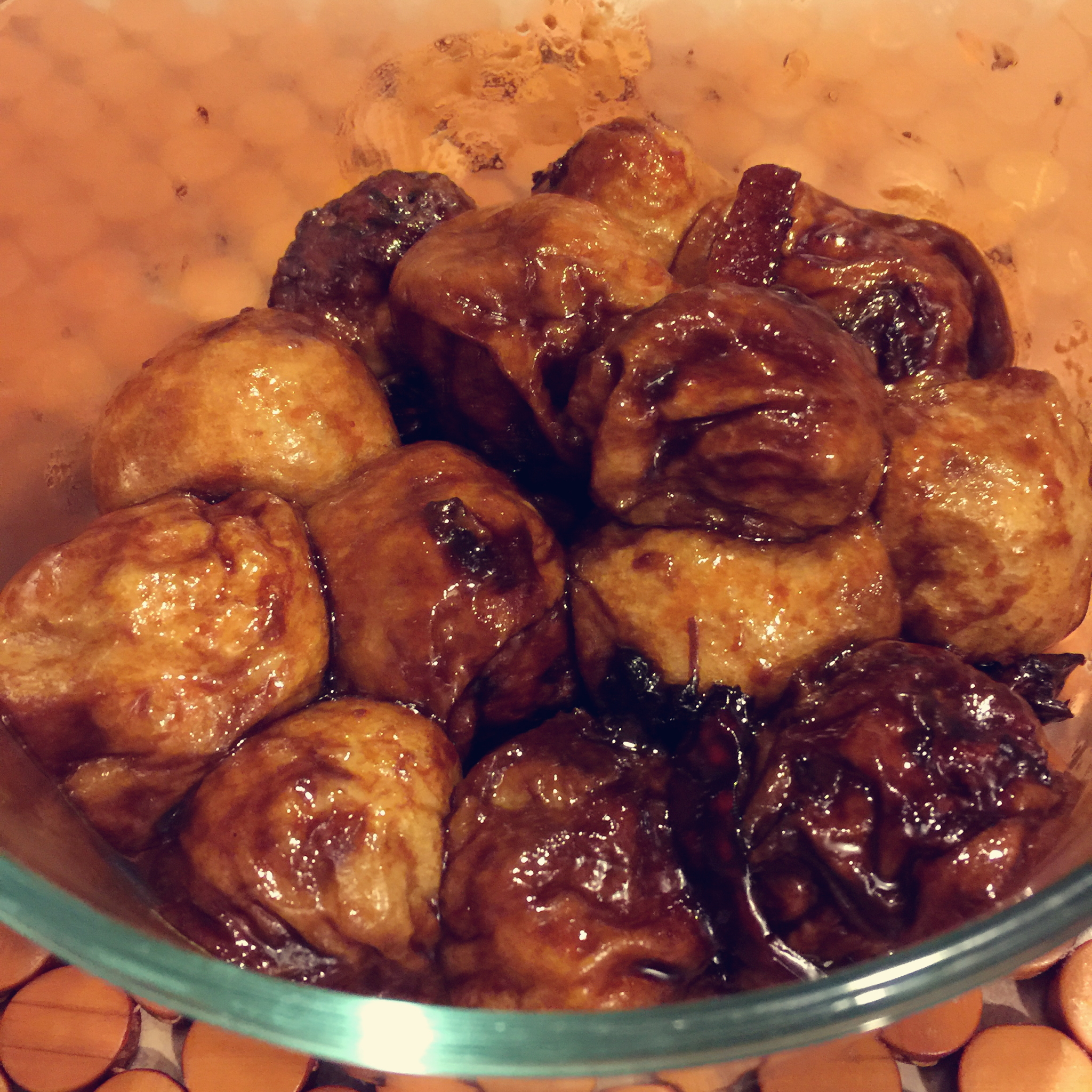 红烧油面筋塞肉