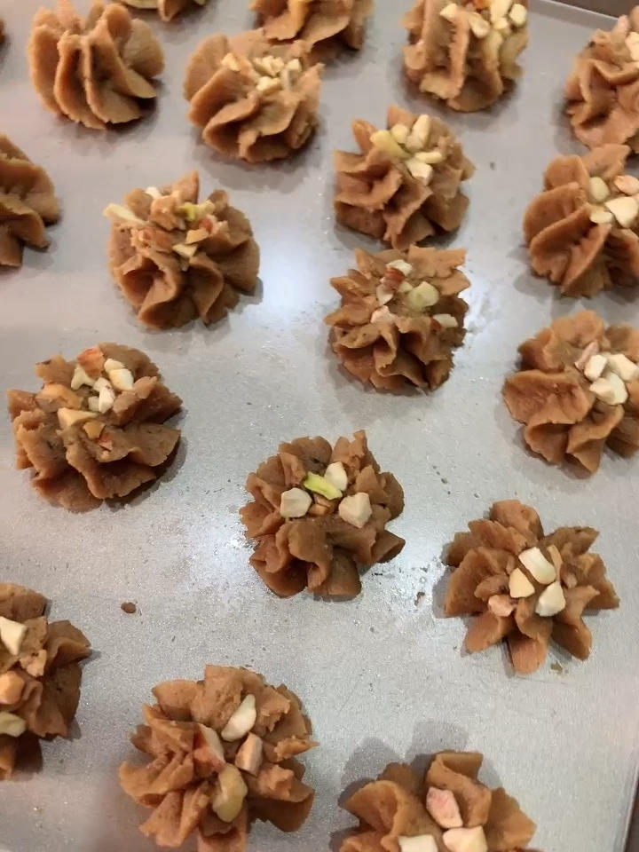 (珍妮曲奇+网红曲奇)咖啡小花配方/烘焙视频饼干篇2