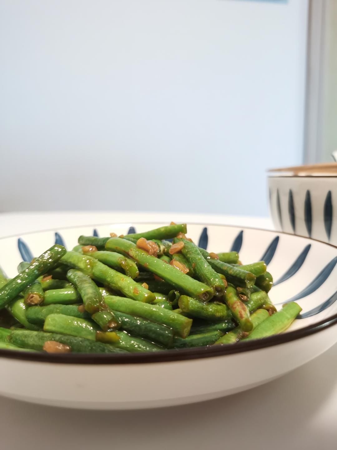 1分钟学会蒜泥豇豆｜轻食素菜