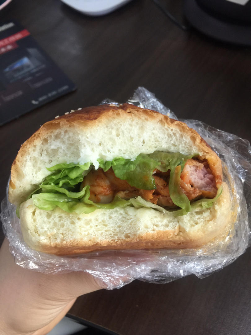 奥尔良鸡腿堡（方法全部有！！现做！！）