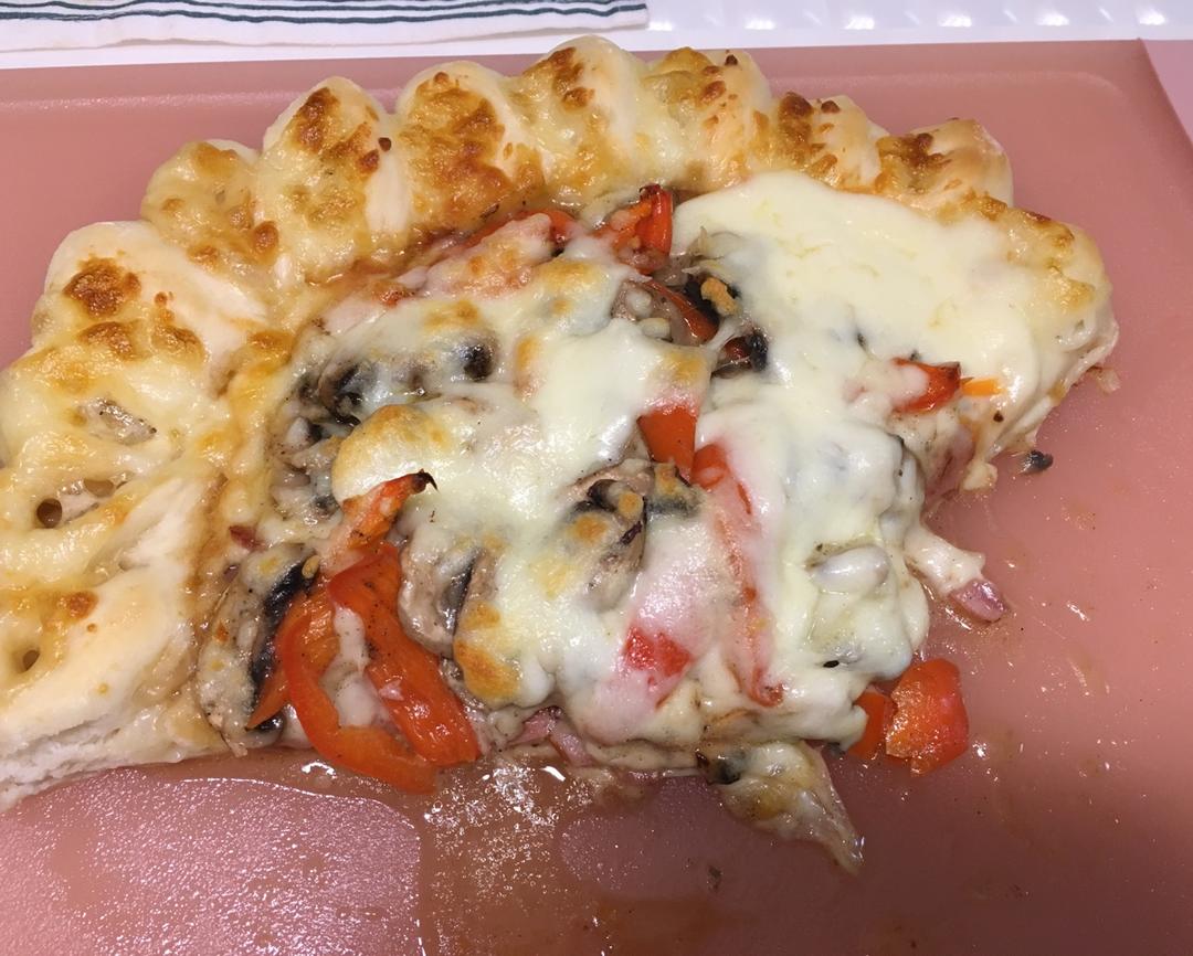 芝心鸡肉虾仁披萨