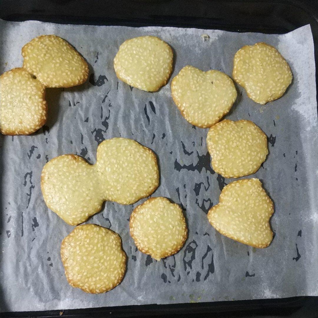 芝麻薄脆蛋白饼干